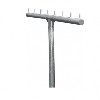 Wäschegerüst T-Form Ø 60 mm aus Stahl, Breite: 1,3 m, Höhe: 2,5 m