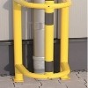 Fallrohrschutz / Rammschutzbügel aus Stahl Ø 48 mm, Länge 1 m oder 1,5 m