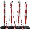 4er Kettenpfostenset Ø 63 mm, rot