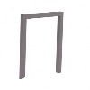 Anlehnbügel -QUADRUS-E60- aus Edelstahl 60x60 mm, zum Einbetonieren