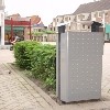 Standbehälter -CITYPOLE-, 100 Liter, aus Stahl, zur Bodenbefestigung