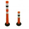Flexibler Absperrpfosten "Flexipfosten" Ø 80 mm, orange, zum Kleben
