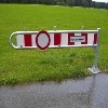 Gatterschranke, Hochwasserschranke, ortsfest, drehbar