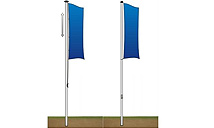 Fahnenmasten in verschiedenen Größen